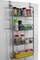 Home Basics Heavy Duty 4 Tier Over the Door Metal Pantry Organizer, Grey